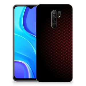 Xiaomi Redmi 9 TPU bumper Geruit Rood