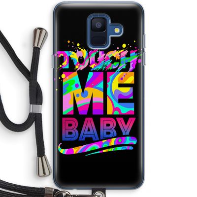 Touch Me: Samsung Galaxy A6 (2018) Transparant Hoesje met koord