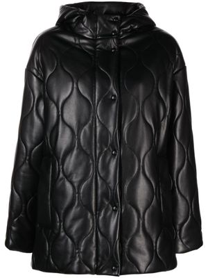 STAND STUDIO veste Everlee en cuir artificiel matelassé - Noir