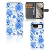 Hoesje voor Google Pixel 8 Flowers Blue