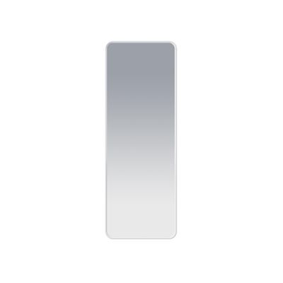 Saniclass Retro Line Rectangle Spiegel - 140x50cm - rechthoek - afgerond - frame - mat wit NAK002-RECT-MW