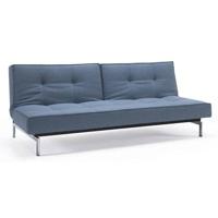 Innovation Splitback Slaapbank Blauw | Chroom