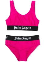 Palm Angels Kids bikini à logo imprimé - Rose