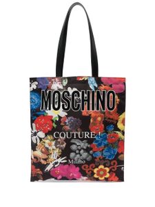 Moschino grand sac cabas à imprimé graphique - Multicolore