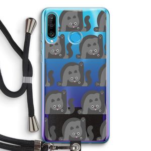 Cats: Huawei P30 Lite Transparant Hoesje met koord