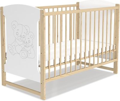 Viking Choice  Ledikant beer 124,3x65,3 - Pijnboom - met matras - zonder lade