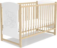 Viking Choice  Ledikant beer 124,3x65,3 - Pijnboom - met matras - zonder lade - thumbnail