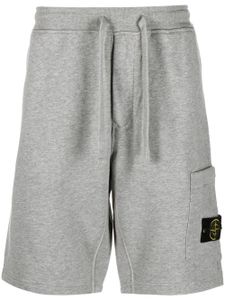 Stone Island short de sport à patch Compass - Gris