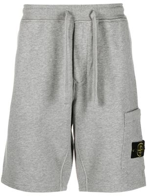 Stone Island short de sport à patch Compass - Gris