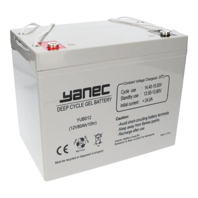 YANEC gel accu 12v 80ah