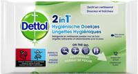 Dettol reinigingsdoekjes 2-in-1, pak van 12 stuks - thumbnail