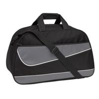 Sporttas - 50 liter - grijs/zwart - 55 x 32 x 28 cm - weekendtas