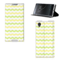 Sony Xperia L1 | Hoesje met Magneet | Waves Yellow