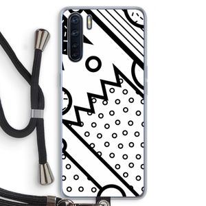 Pop Art #4: Oppo A91 Transparant Hoesje met koord