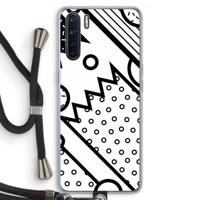 Pop Art #4: Oppo A91 Transparant Hoesje met koord