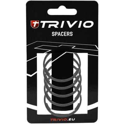 Trivio - spacer 2mm 1-1/8" carbon ud matte - 5 stuks Trivio - spacer 2mm 1-1/8" carbon ud matte - 5 stuks