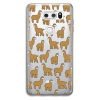 Alpacas: LG V30 Transparant Hoesje