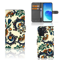 Wallet Case OPPO Reno6 5G Barok Flower - thumbnail