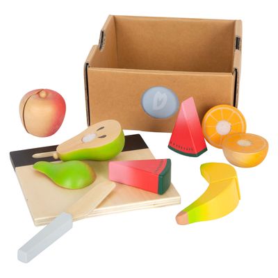 Small Foot houten snijen speeleten fruit set, 13dlg.