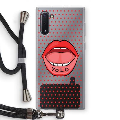 Yolo Denise: Samsung Galaxy Note 10 Transparant Hoesje met koord