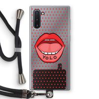 Yolo Denise: Samsung Galaxy Note 10 Transparant Hoesje met koord