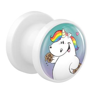 Tunnel met Chubby Unicorn Design Acryl Tunnels & Plugs