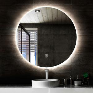 Badkamerspiegel Circle | 60 cm | Rond | Indirecte LED verlichting | Touch button | Met verwarming