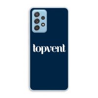 Topvent Navy: Samsung Galaxy A73 Transparant Hoesje
