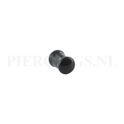 Plug glas zwart 6 mm 6 mm
