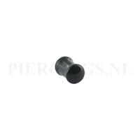 Plug glas zwart 6 mm 6 mm