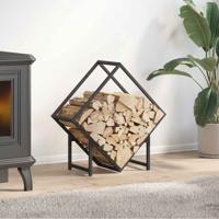 Brandhoutrek 60x25x60 cm koudgewalst staal zwart