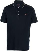 Paul & Shark polo en coton à patch logo - Bleu Paul & Shark polo en coton à patch logo - Bleu