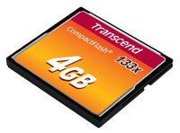 Transcend TS4GCF133 flashgeheugen 4 GB CompactFlash MLC - thumbnail