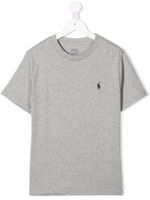 Ralph Lauren Kids t-shirt à logo brodé - Gris