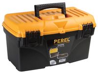 Perel gereedschapskoffer 43,2 x 25 x 23,8 cm zwart/oranje
