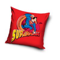 Superman sierkussen rood 40 x 40 cm