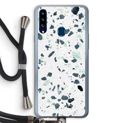 Terrazzo N°2: Samsung Galaxy A20s Transparant Hoesje met koord
