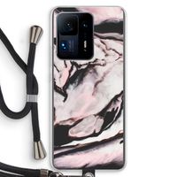 Roze stroom: Xiaomi Mi Mix 4 Transparant Hoesje met koord
