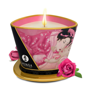 Shunga Massage Candle - Roses - 5.7 oz / 170 ml