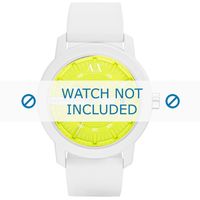 Horlogeband Armani AX1241 Silicoon Wit 22mm - thumbnail
