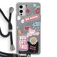 Positivity: OnePlus 9 Transparant Hoesje met koord
