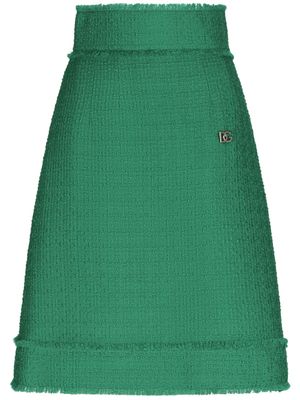 Dolce & Gabbana jupe mi-longue Raschel - Vert