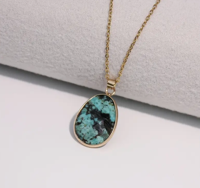 Facetgeslepen Afrikaans Turkoois Ketting - Spiritualiteit - Spiritueelboek.nl