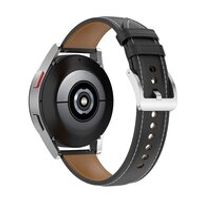 Luxe leren bandje - Zwart - Samsung Galaxy Watch - 46mm / Samsung Gear S3