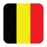 Belgische vlag bierviltjes - 15x stuks - vierkant - Belgie feestartikelen - Landen decoraties