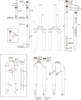 ROCKSHOX verende voorvork "paragon rl solo air" suspension fork paragon r so.air 700c disc black