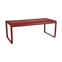 Fermob Bellevie tuintafel met opslagruimte 196x90 cm Chili