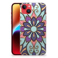 iPhone 14 Plus TPU Case Purple Flower - thumbnail