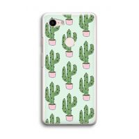 Cactus Lover: Google Pixel 3 Transparant Hoesje