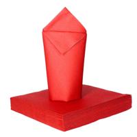 Feest servetten - 16x - rood - 3 laags - 33 x 33 cm